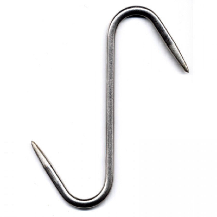 Stainless Steel AISI 430 5 Piece Meat Hook S-Hook 160/6 160x6mm 